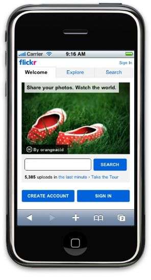 Flickr su iPhone