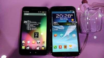 Galaxy Note vs Note II