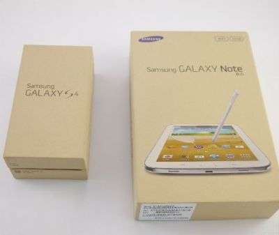 Galaxy S4 e Galaxy Note 8.0 confezione