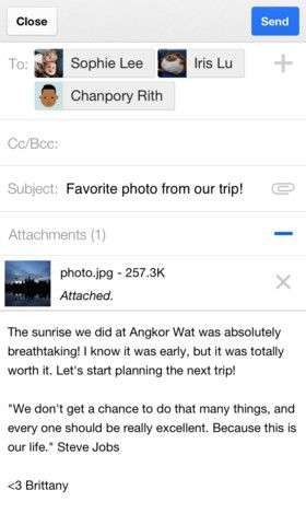 Gmail 2.0 iOS
