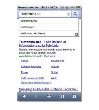 Google Instant su iPhone