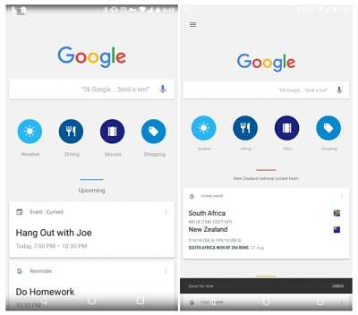 Google Now - nuova interfaccia in fase di test