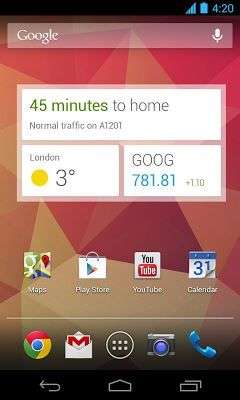 Google Now widget