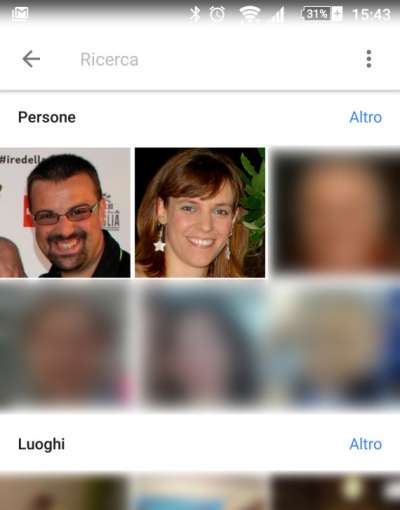 Google Foto: persone