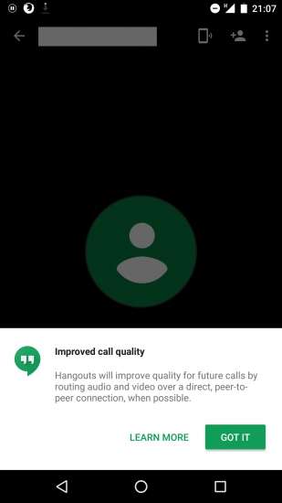 Sistema Peer to Peer notificato da Hangouts