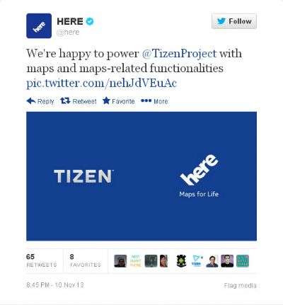 HERE Maps Tizen