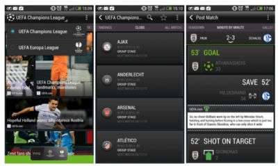 HTC FootballFeed per Android 