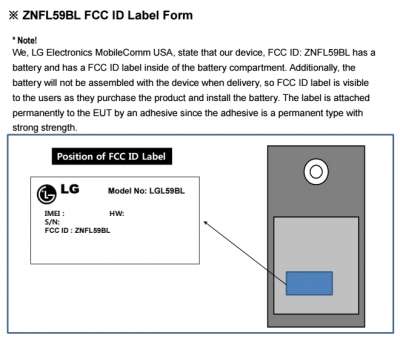 I device LG certificati