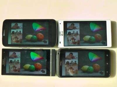 I quattro display a confronto