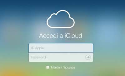 La pagina icloud.com