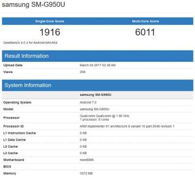 Il test di Geekbench