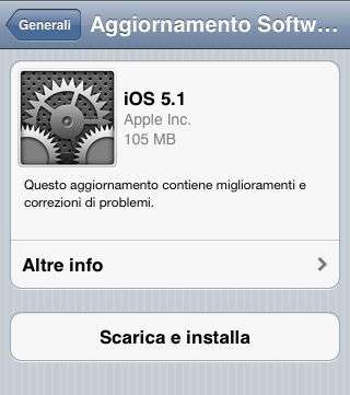 iOS5.1 Apple