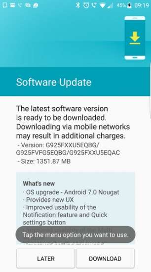 L'aggiornamento a Nougat