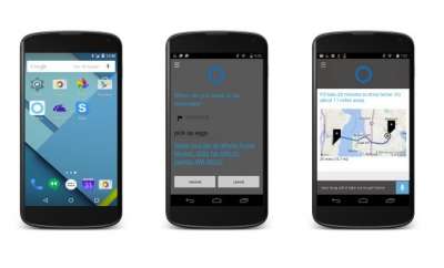 L'app Cortana su Android