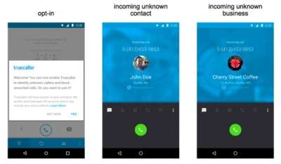 L'app TrueCaller per Android