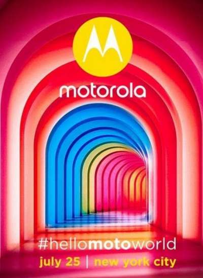 L'invito per l'evento Motorola