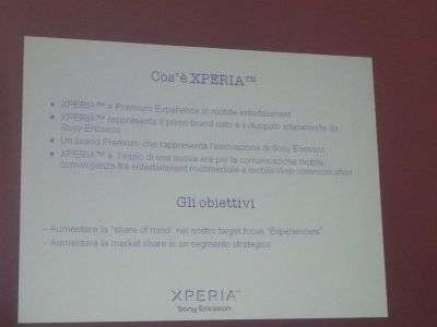 La presentazione di SE Xperia X1 