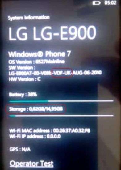 LG E900