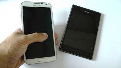 LG Optimus Vu Vs Galaxy Note II