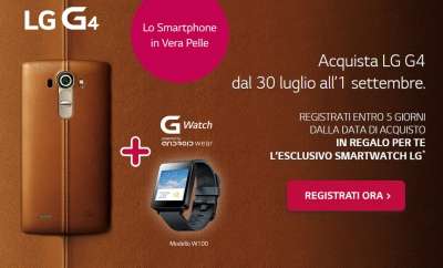 Compra un G4, LG ti regala un W100