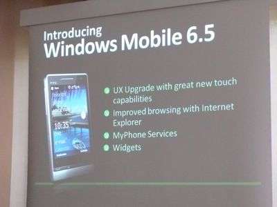 Microsoft presenta Windows Mobile 6.5 