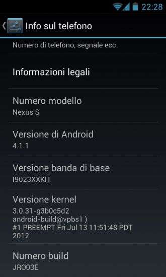 Nexus S Jelly Bean