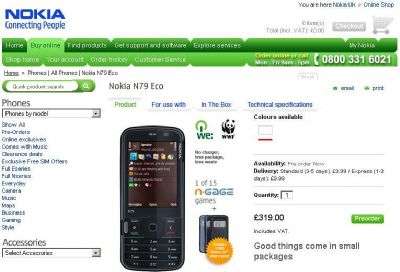 Nokia N79 Eco