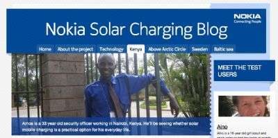 Nokia Solar Charging Project