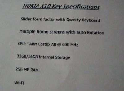 Nokia X10?