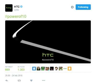 Teaser di One M10 pubblicato da Htc