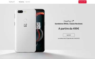 OnePlus 5T Sandstone White