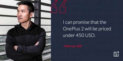 Pete Lau anticipa il prezzo di OnePlus Two