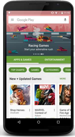 Play Store, nuova UI