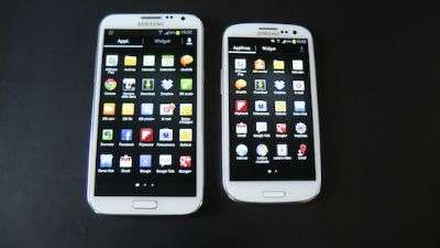 Samsung  Galaxy Note II vs GSIII