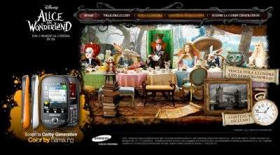 Samsung Corby presenta Alice in Wonderland