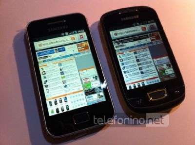 Samsung Galaxy Ace e Galaxy Next live