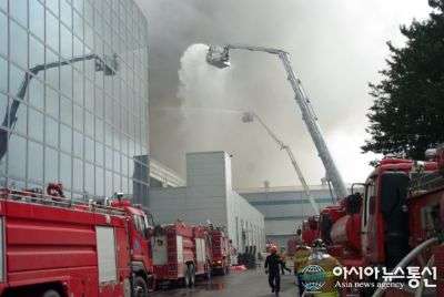 L'incendio allo stabilimento sud coreano