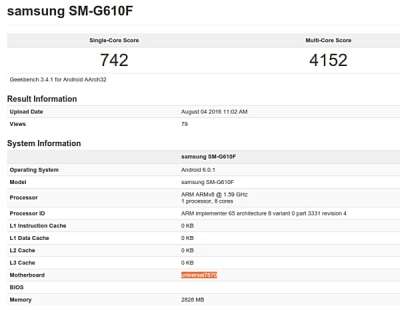 Samsung SM-G610F