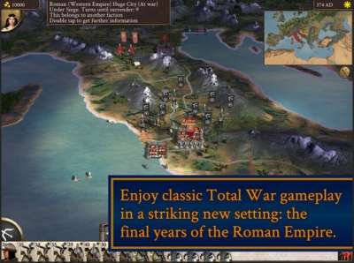 Schermata di Rome Total war: Barbarian Invasion