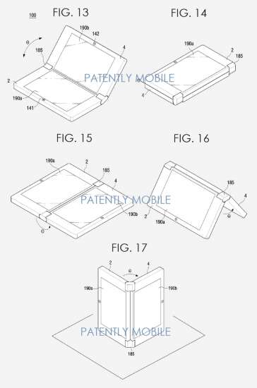 Schermo pieghevole di Samsung