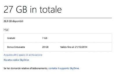 SkyDrive 20GB