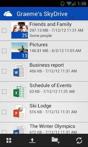 SkyDrive Android