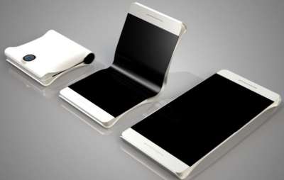 Render di un ipotetico smartphone pieghevole