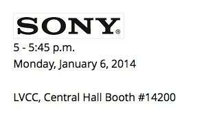 Sony CES 2014