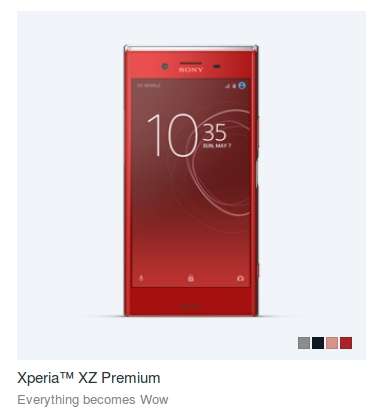 Sony Xperia XZ Premium Red