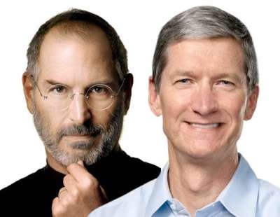 Steve Jobs e Tim Cook