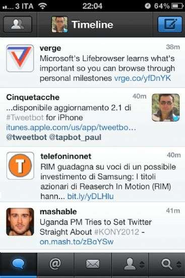 Tweetbot 2.1 per iPhone