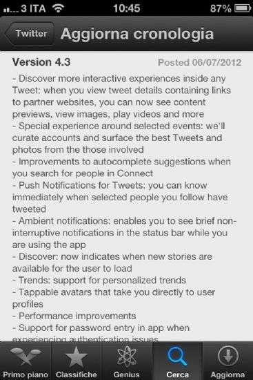 Twitter 4.3 ios