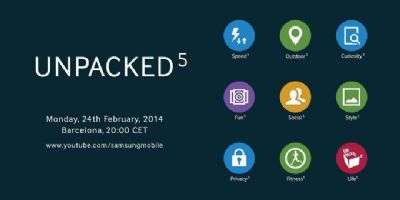 L'invito all'evento Unpacked 5 di Samsung