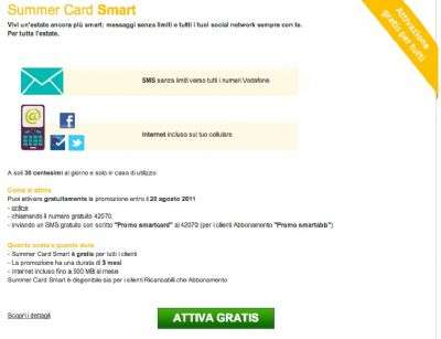 Vodafone Summer Card Smart